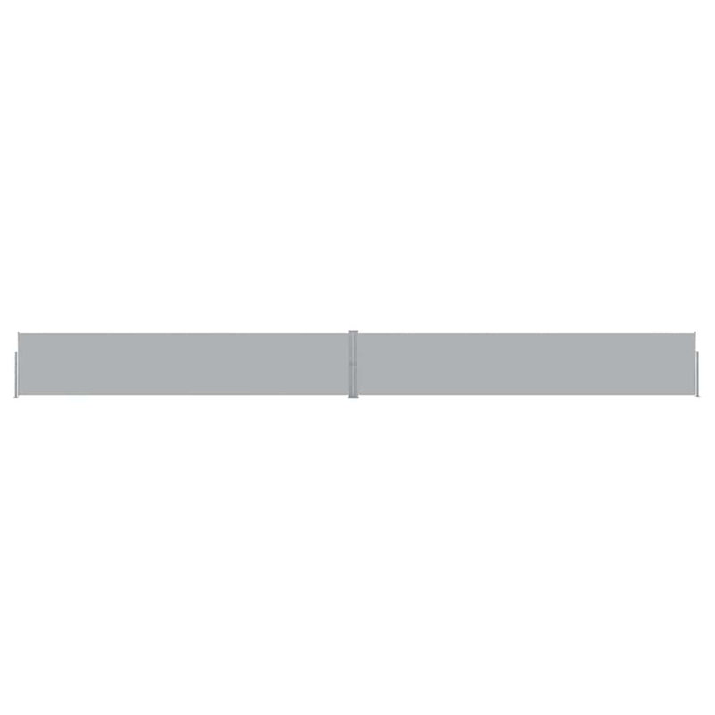 Store latéral rétractable WALPLUS pour terrasse, en polyester et acier anthracite, résistant aux UV, 140 x 1200 cm (55,1 x 472,4 po).