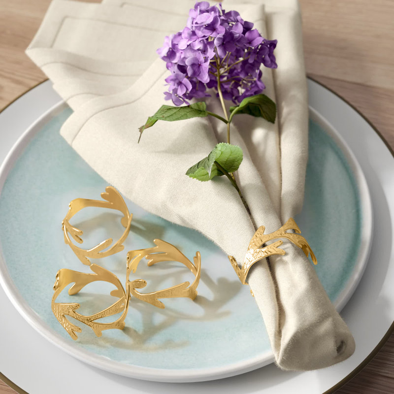 Metal Napkin Ring, Gold