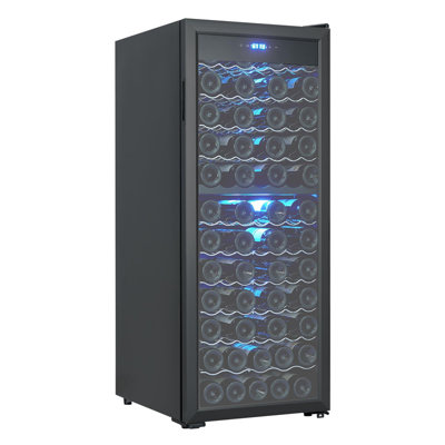 80 Bottle Dual Zone Wine Cooler – Freestanding Compressor Fridge for Red Wine, White Wine, Champagne & Beer