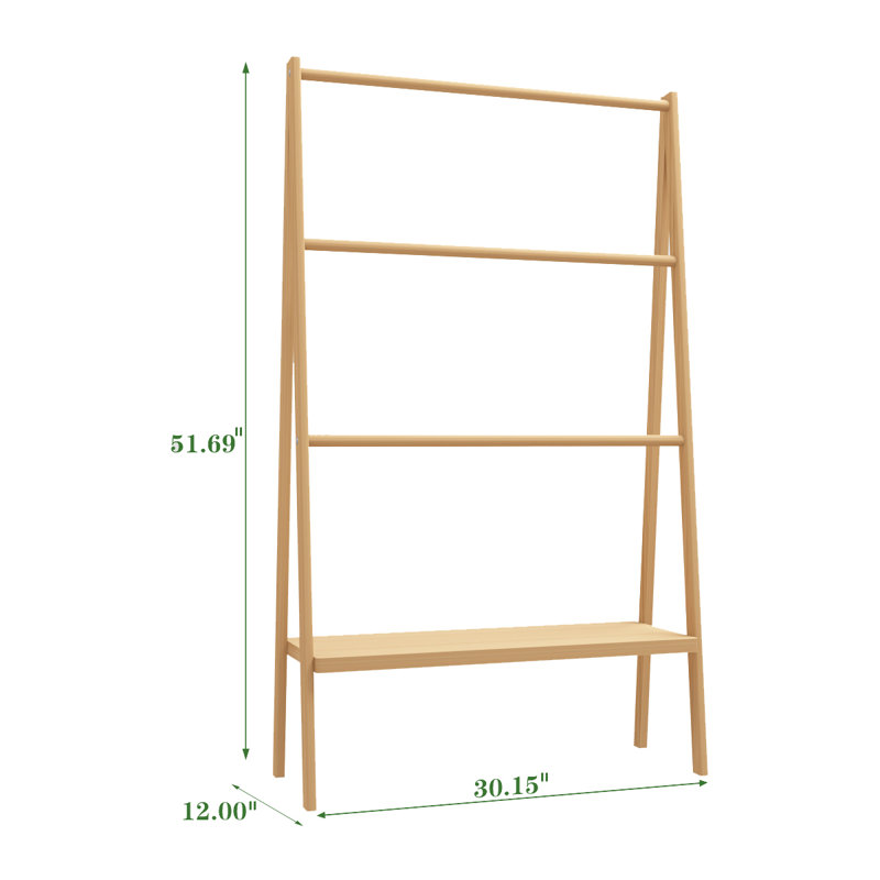 Anantram Wood 3 Freestanding Towel Stand