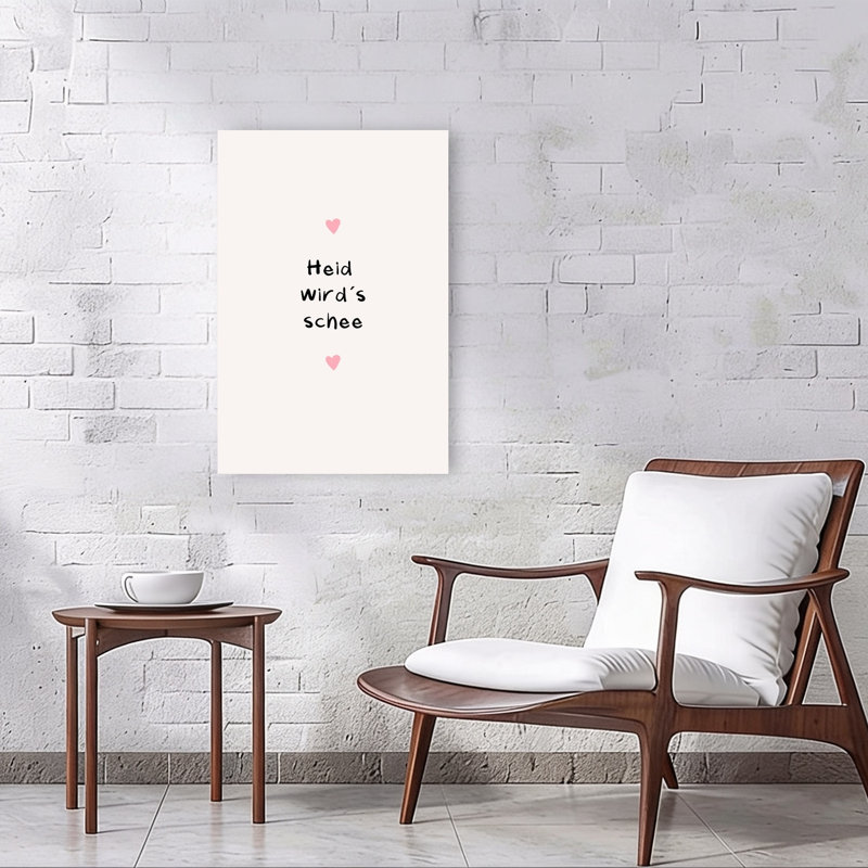 «Today Will Be Beautiful», reproduction d'art murale contemporaine, 36" H x 24" W