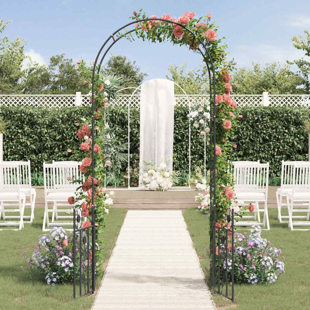 102cm W x 50cm D Steel Arbour