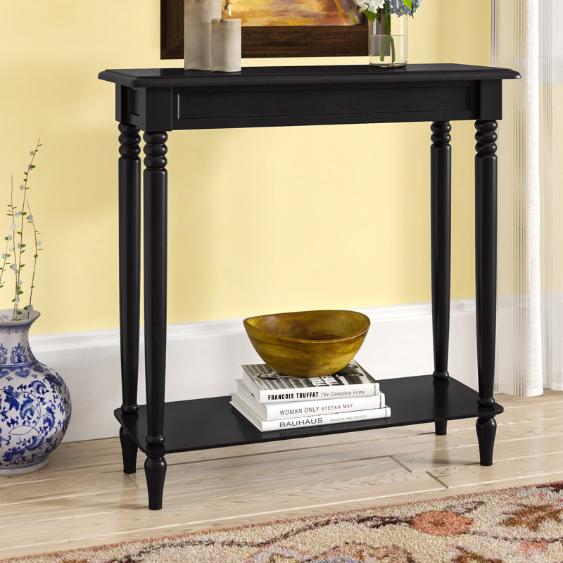 Adelphi 31.5'' Solid Wood Console Table, Black