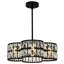 Lustre tambour 4 lumières à longueur réglable-733590631