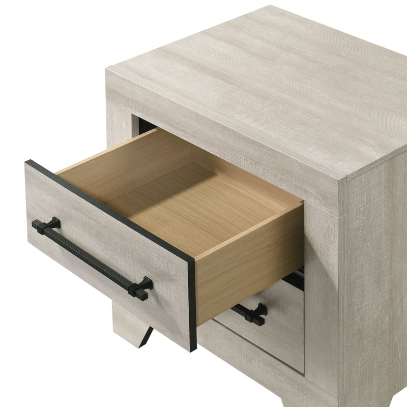 Table de chevet 2 tiroirs Valenzuela Dahill