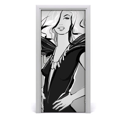 Fashion Illustration Door Decal