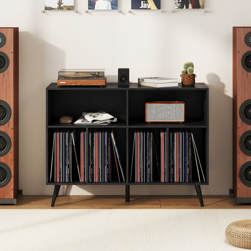 MDF Rectangle Accent Cabinet, Black