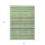 Tapis intérieur / extérieur rayé vert artichaut 8 pi x 10 pi HomeRoots