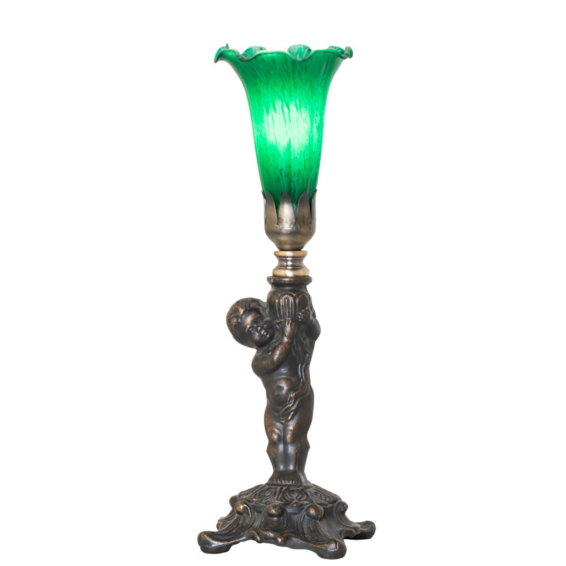 Mini-lampe 12 po Tiffany Pond, Vert