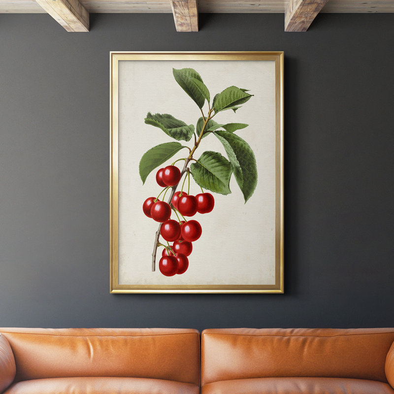 " Antique Fruit II ", Gold, 42.5" H x 30.5" W