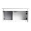 Meuble-lavabo 36 po blanc brillant avec 1/2 porte en verre gris, fonction de fermeture en douceur, contreplaqué à personnaliser - lavabo non inclus 2 portes modernes, meuble-lavabo, demi-porte