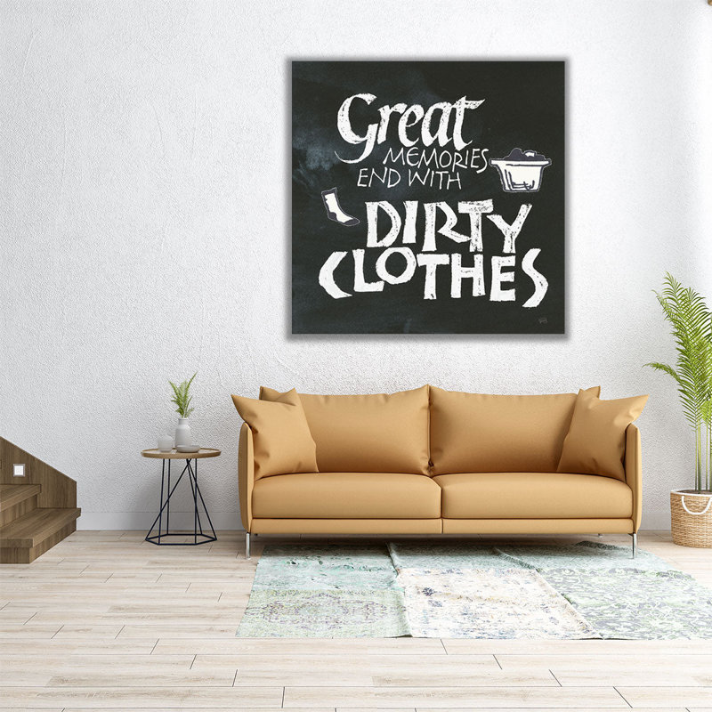 Laundry Room I Black and White - reproduction d'art sur toile, H 12 po x l 12 po