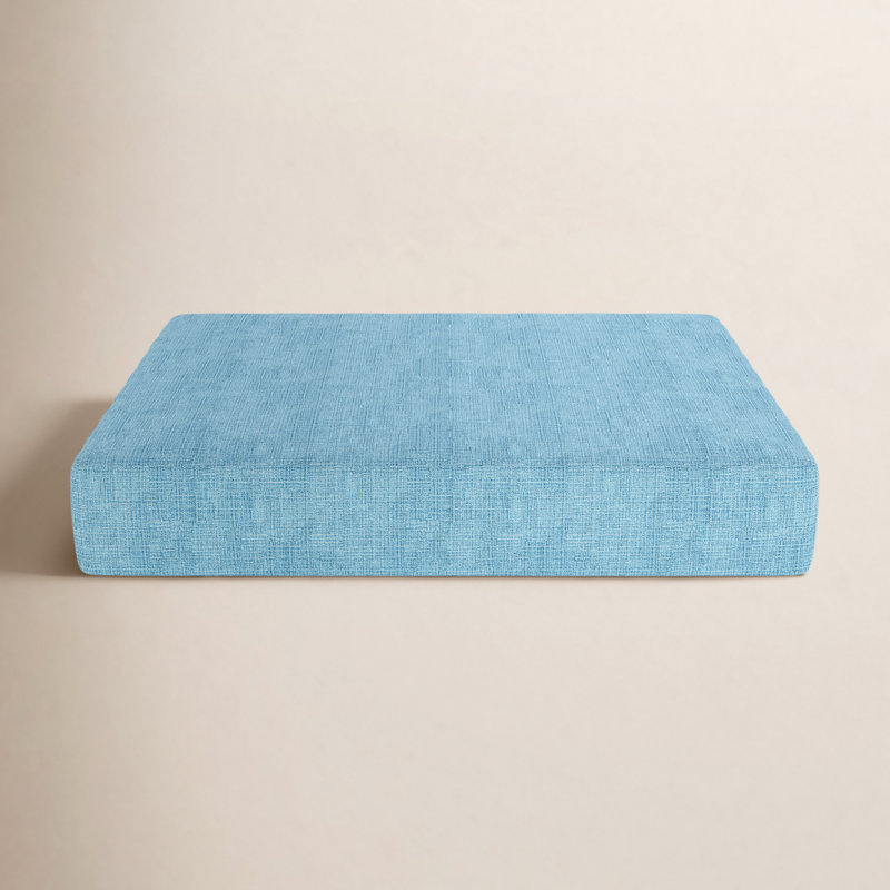 Sunbrella® Outdoor 3.5'' Ottoman Seat Cushion, Cast Horizon Sunbrella® Plainweave