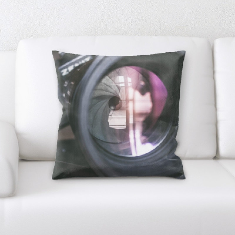 Microsuede Reversible Throw Pillow