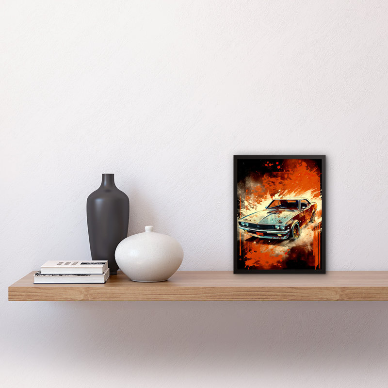 Meinhart Japanese Drift Car JDM Action Speed Motorsport - Single Picture Frame Print