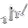 Compel Double Handle Deck Mounted Roman Tub Faucet Trim with Handshower