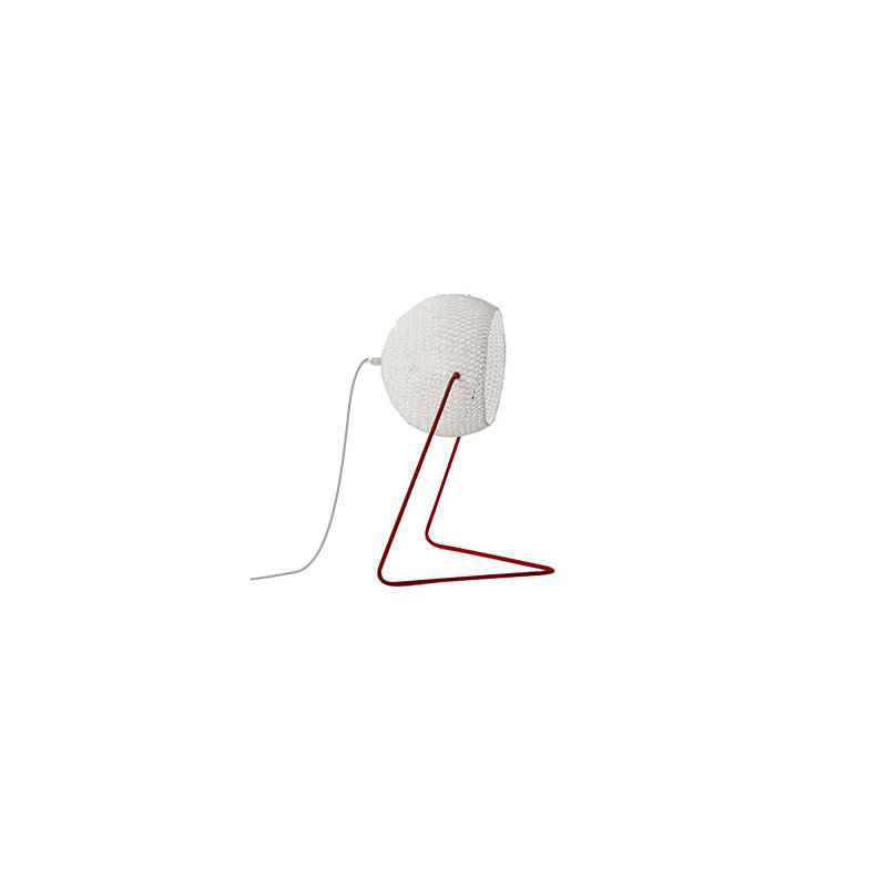 Metal Table Lamp, Red