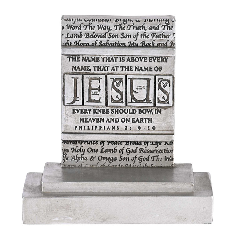 Vadie Bookends Names Of Jesus Resin