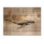 Aquarelle de baleines, horizon glam, baleine, impression sur bois doré sur bois de pin naturel-1435559865