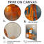 Décoration murale orange, gris, ravitaillement en pétrole II - plateformes / champs de pétrole-2086668468-2086668488