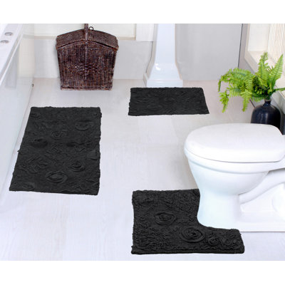 Schoenberger Bath Rugs & Contour Mat Set (Set of 3)
