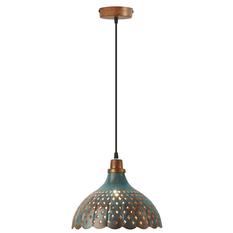 Luminaire suspendu en métal à 1 lumière de 12 po Mcmeans