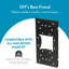 Galvanized Steel Mailbox Mounting Board, Black