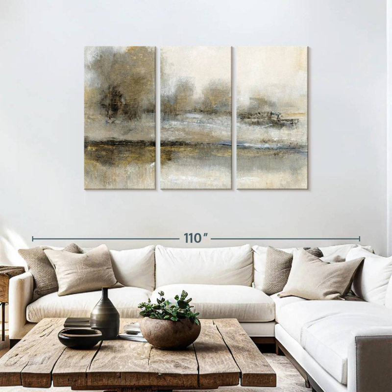 Avery Gilt Landscape II, 48" H x 74" W