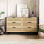 Élégante armoire en rotin avec 6 tiroirs pour un rangement efficace et une organisation à la maison-1866489808-1854801397
