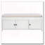 Banc de rangement en bois avec 3 portes en forme de volet-602897324