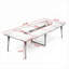 Bureau de 114 x 47 x 18,5 cm avec structure métallique, poids : 26,5 kg, système de gestion des câbles