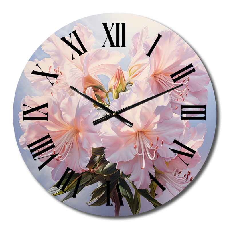 Horloge murale Rhododendron, Moyenne