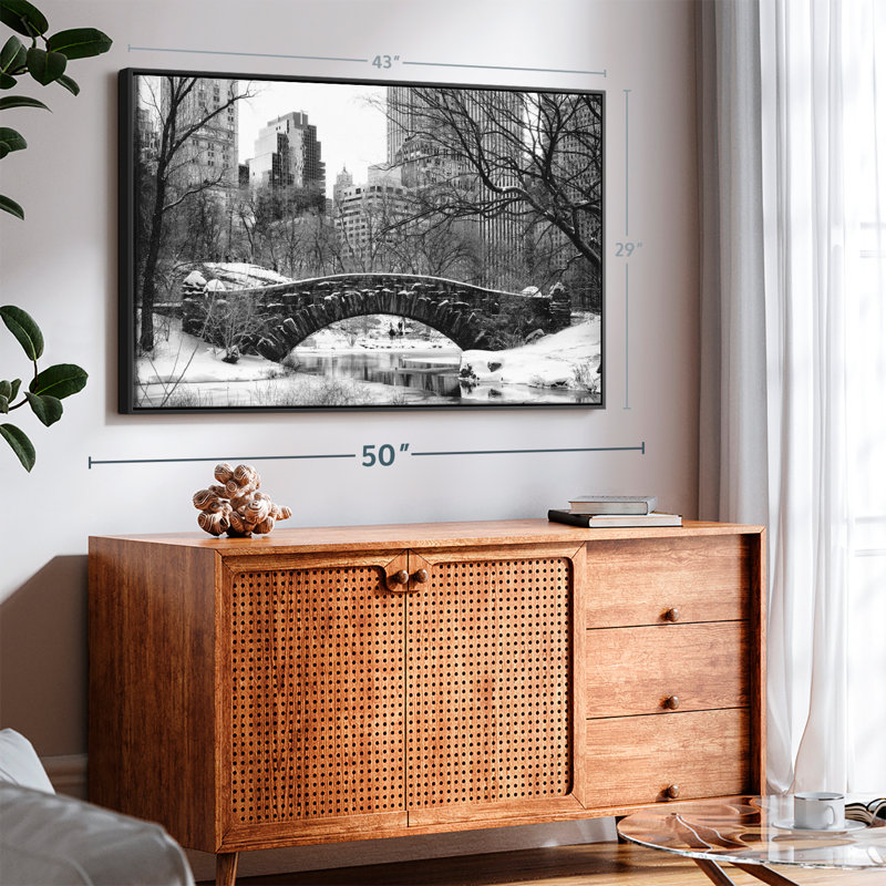 «Central Park BW Wall Art», H 29 po x l 43 po