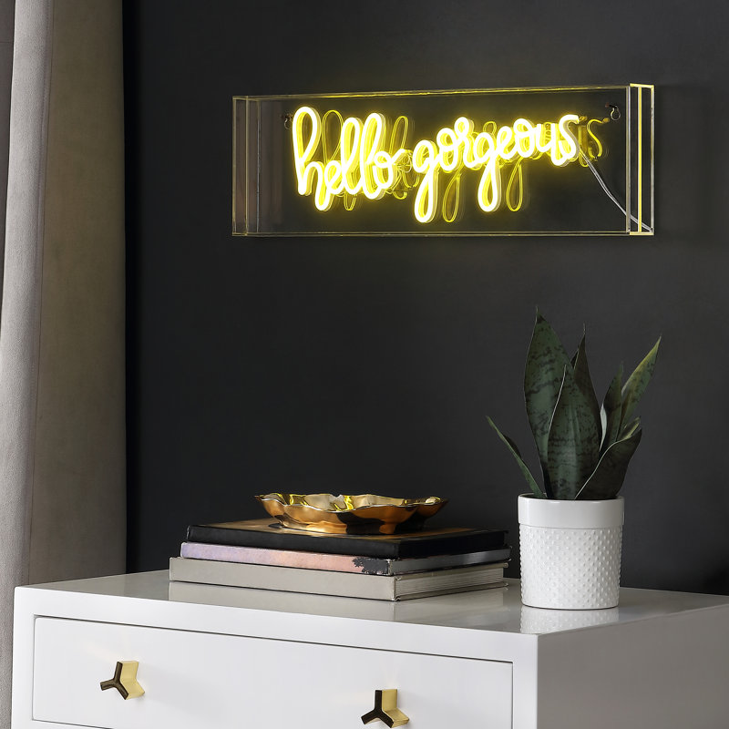 Enseigne lumineuse DEL Hello Gorgerous