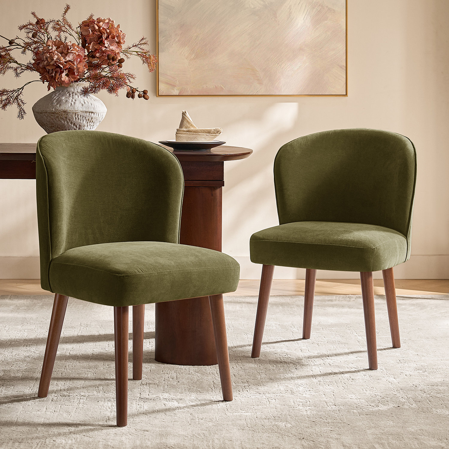 Davia Dining Chair, Moss