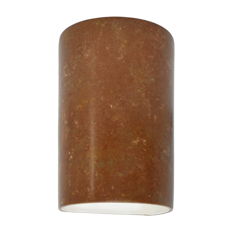 Applique murale 1 lumière Pacursa, H 12,5 po x l 7,75 po x P 6,25 po, Patine rouillée, Incandescente (non incluse)