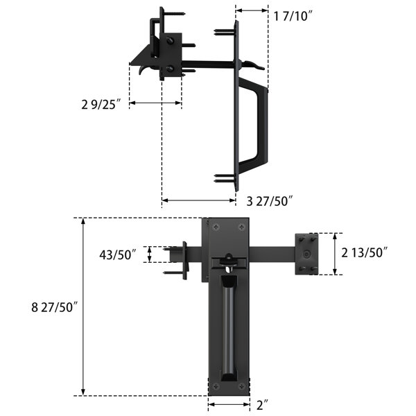 National Hardware Heavy Duty Flip Latch - Black