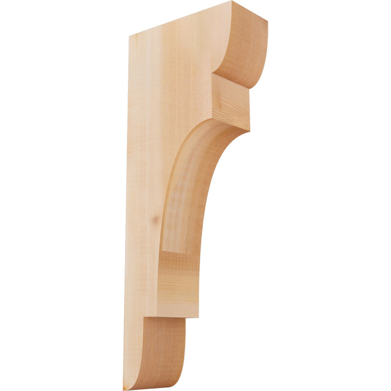 New Brighton Corbel, H 20 po x l 3,5 po x P 8 po, Cèdre rouge, Lisse