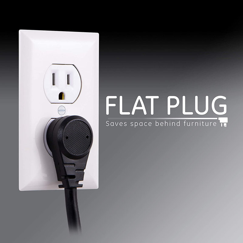 GE 3-ft 7-Outlet 2-USB-A Surge Protector, 1300J, 33664