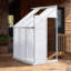 Serre pour espace extérieur avec alliage d'aluminium transparent et polycarbonate, conception réglable, 75,6 x 50,4 x 84 po