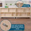 Rangement mobile à 2 tablettes pliables et verrouillables H - assemblé