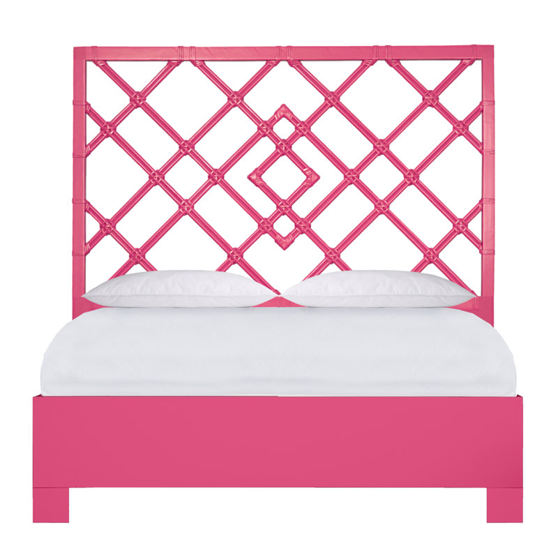 Darien Bed, Queen, Hot Pink