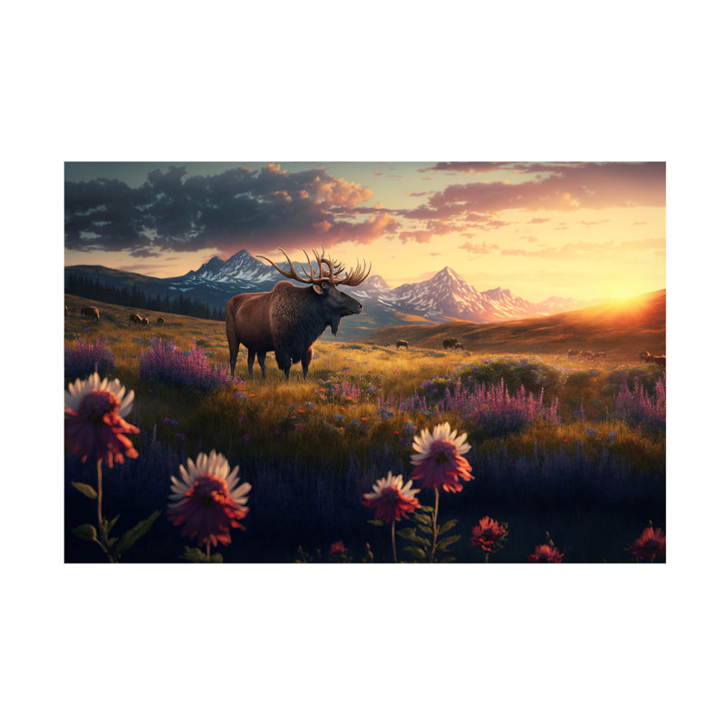 «Animals North American Wildlife 9», reproduction sur toile, H 16 po x l 24 po x P 2 po