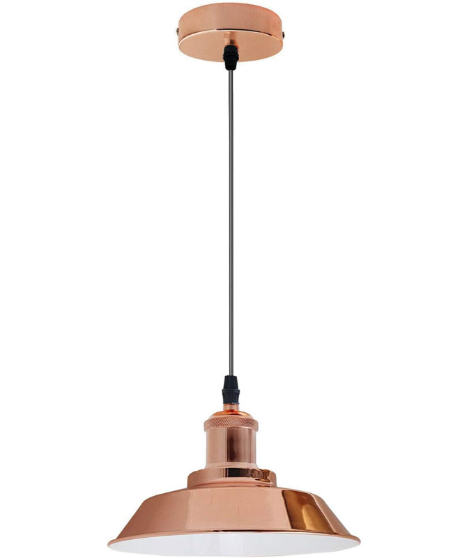 1 - Light Rose Gold Bowl Pendant