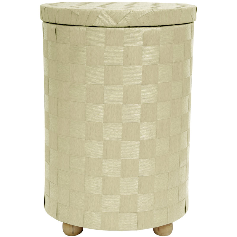 Wicker Laundry Hamper, Large (27.5"H x 19.75"W x 15"D), Mahogany