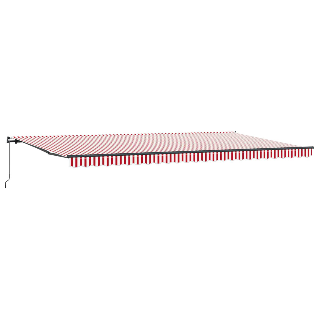 Vidaxl Manual Retractable Awning Outdoor Patio Awning Sunshade Garden Canopy