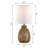 Bailes 13" Boho Paper Rope Rattan Table Lamp Pre-Assembled Shade for Bedroom Living Room Desk