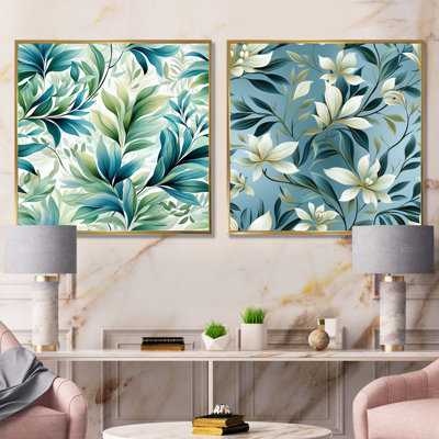 Alycia - ensemble de 2 reproductions d'art sur plantes