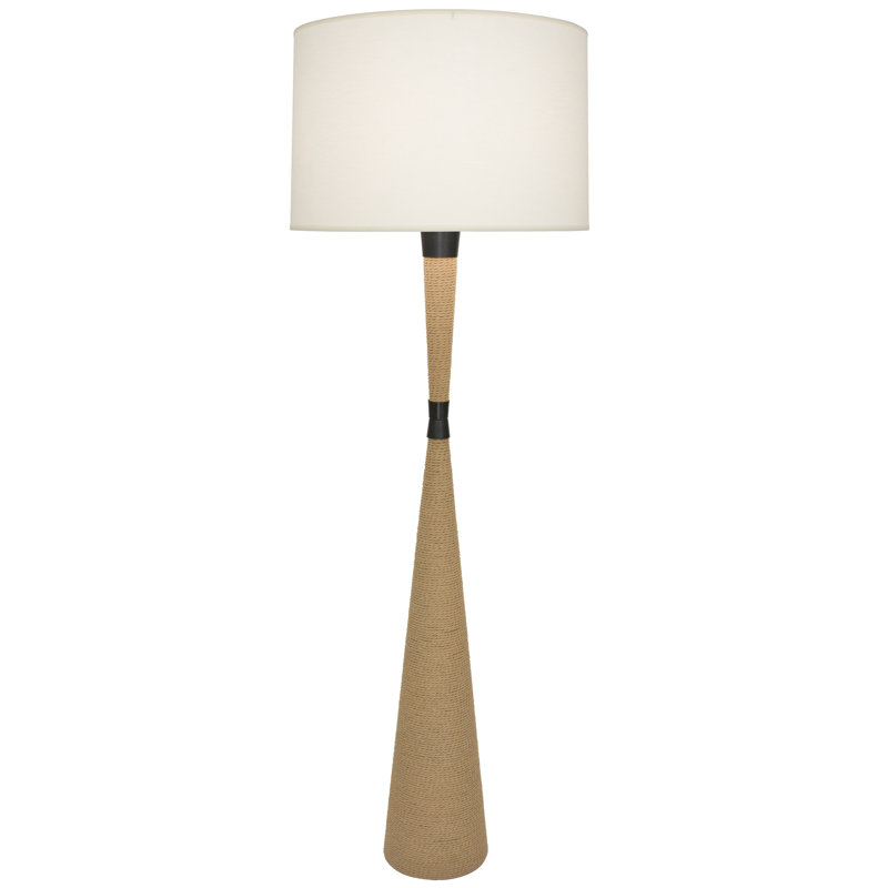 Lampe sur pied à colonne 61 po Hatteras, Blanc