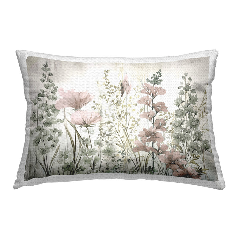 Coussin d'extérieur Blush Wildflower